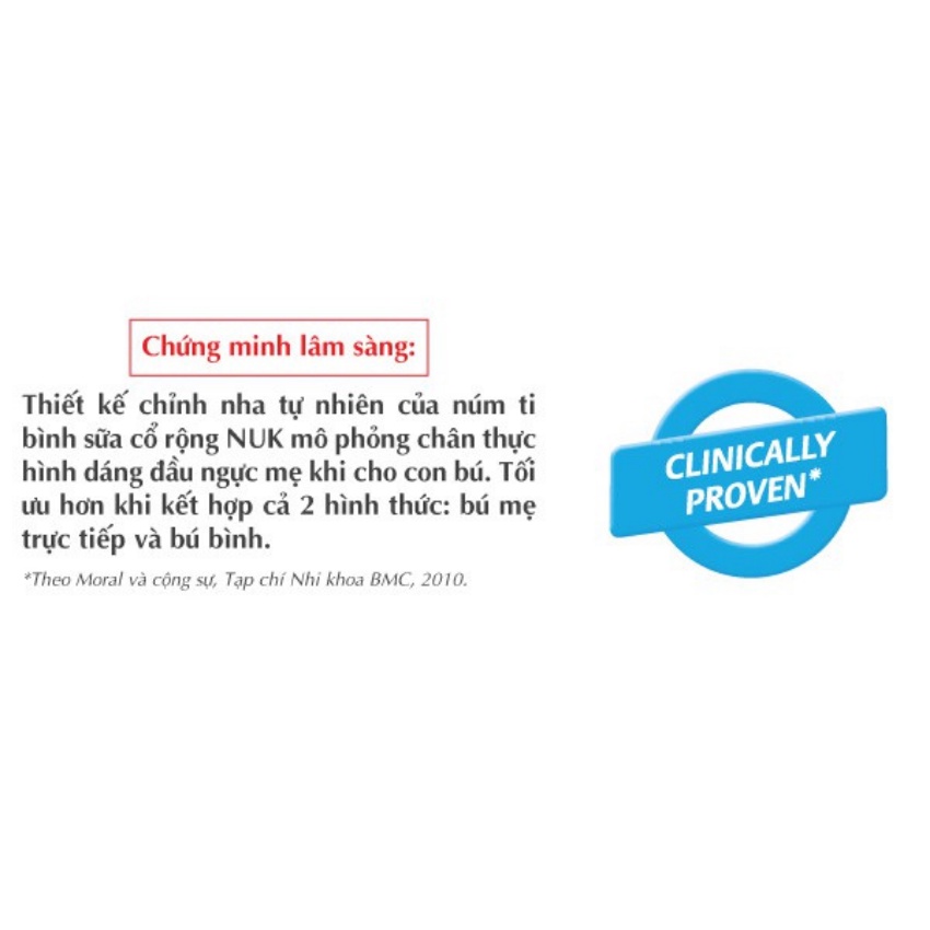 Bộ 2 núm ti cho bình sữa NUK Premium Choice+ núm ti NUK Silicone cổ rộng sản xuất tại Đức đủ size