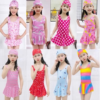 Đồ Bơi Cho Bé Gái Bộ đồ Bơi Hai Mảnh Có Mũ Trùm đầu Bộ đồ Bơi Trẻ Em Mới Bộ đồ Bơi Một Mảnh