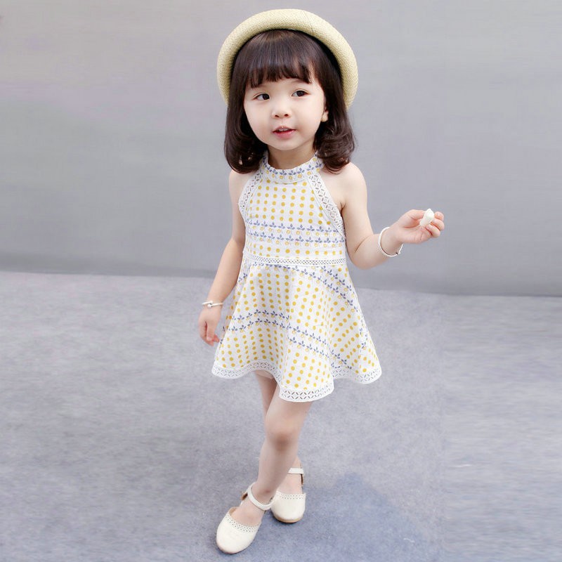 Đầm không tay thời trang xinh xắn cho bé gái