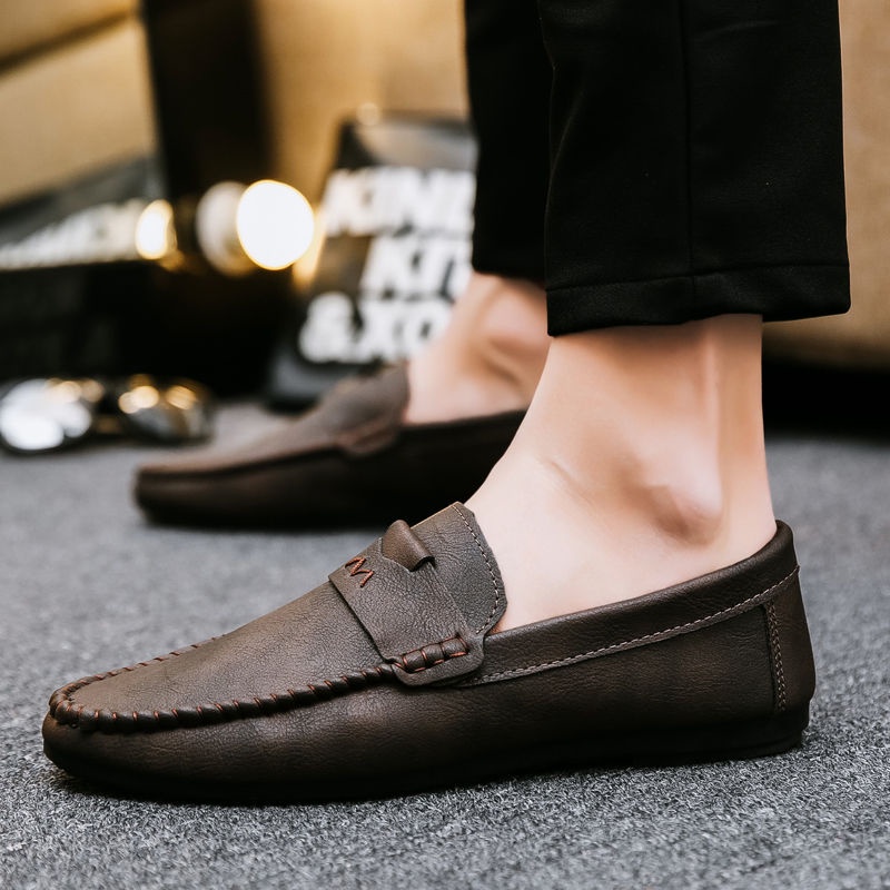 Giày Da Buộc Dây Phong Cách Hàn Quốc Trẻ Trung Dành Cho Nam