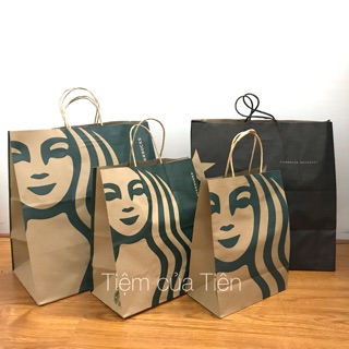 Túi giấy- Túi rút Starbucks chính hãng ( đủ kích thước)