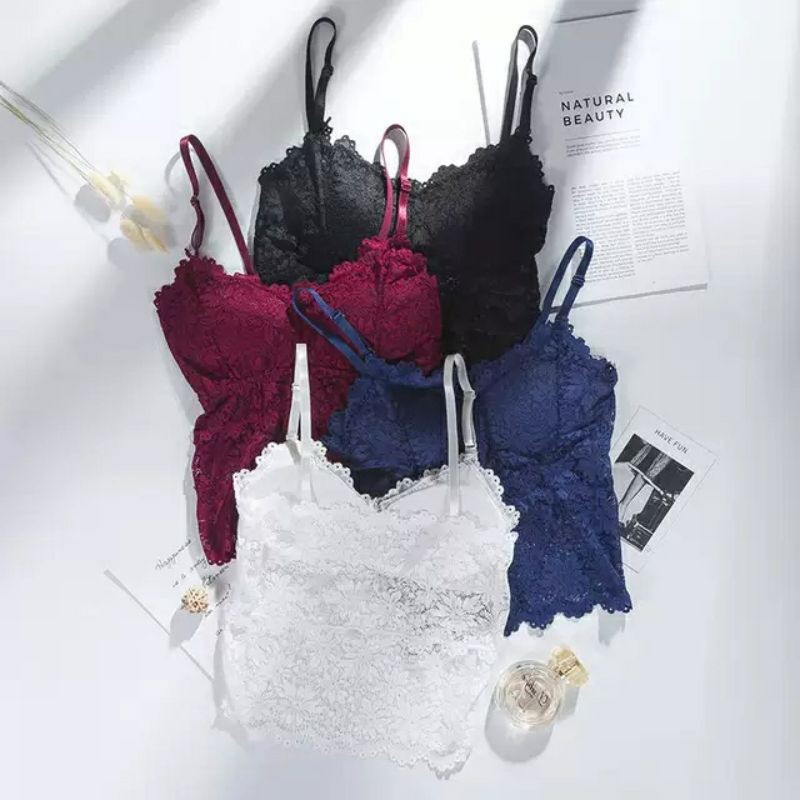 ÁO CROPTOP REN 2 DÂY CỰC XINH VÀ QUYẾN RŨ