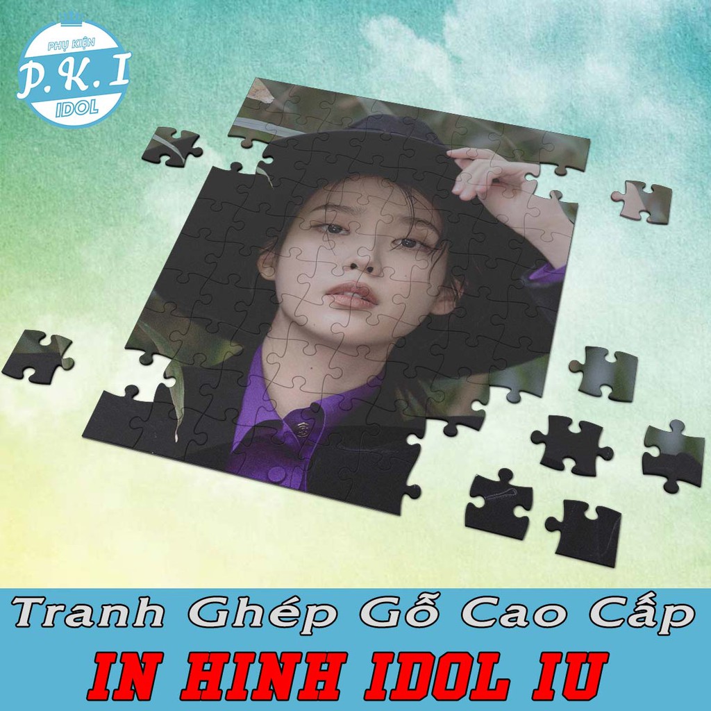 Tranh Ghép Gỗ In Hình Idol IU - Em Gái Quốc Dân - Món Quà Cực Ý Nghĩa Cho Bạn Bè