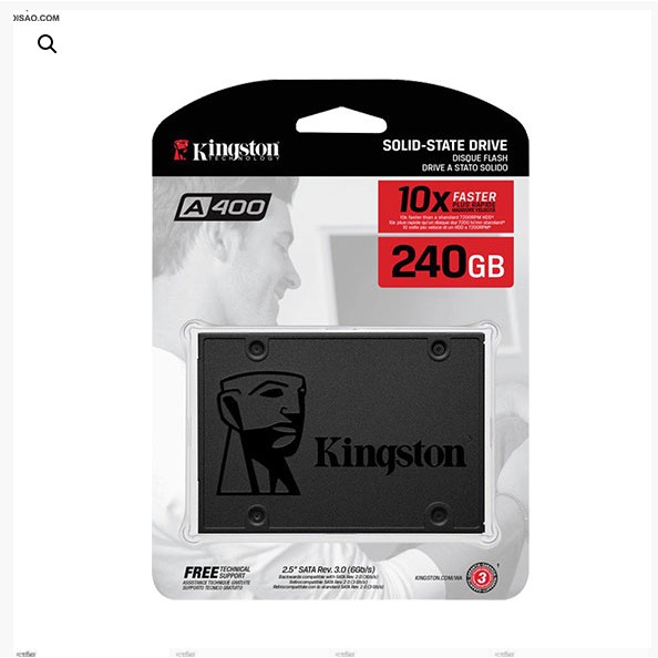 Ổ cứng SSD 240G Kingston A400 Sata III 6Gb/s TLC (SA400S37/240G) | WebRaoVat - webraovat.net.vn