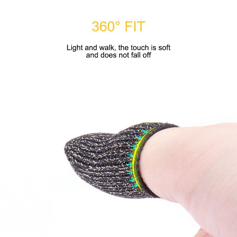 Cặp vỏ bọc ngón tay chơi game trên màn hình cảm ứng cho điện thoại thoáng khí