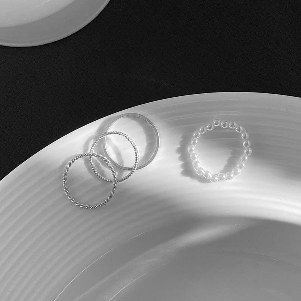 MXGOODS Nhẫn Thời Trang Hình Học Cá Tính Cho Nữ