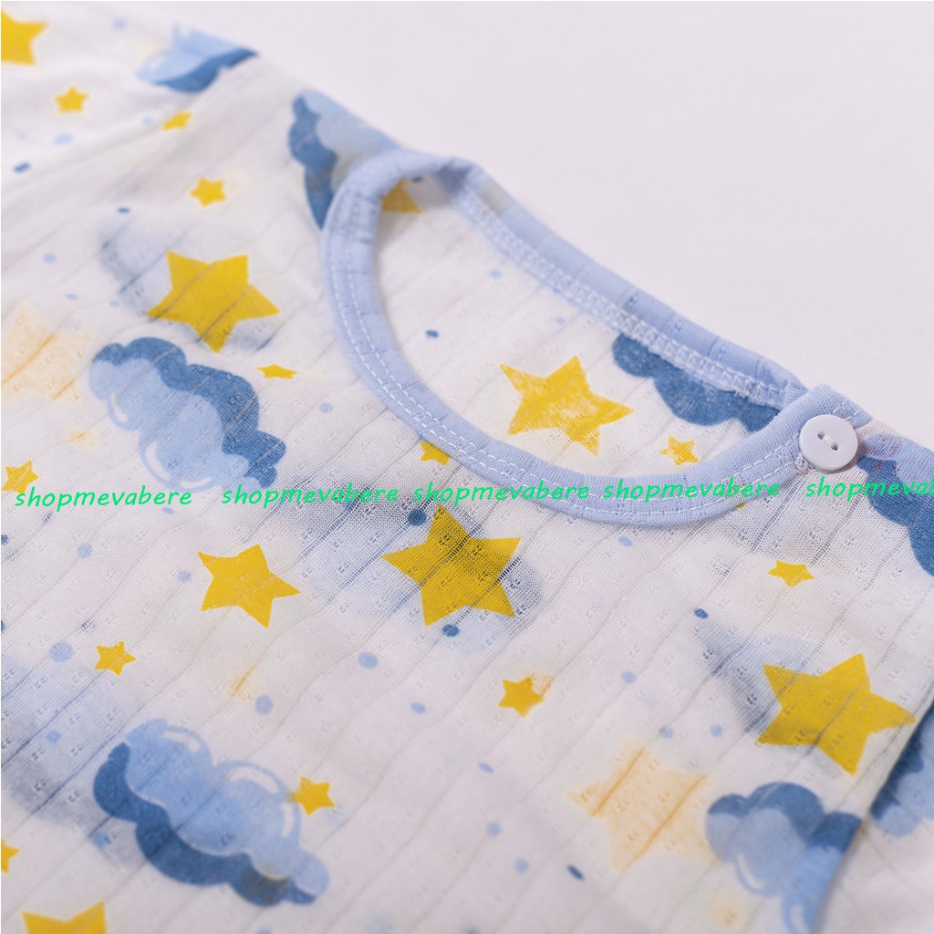 Set 03 bộ body cotton giấy cho bé sơ sinh 3-10kg hàng đẹp - [𝐁𝐃𝟏𝟐-𝐂𝐎𝐌𝐁𝐎𝟑]