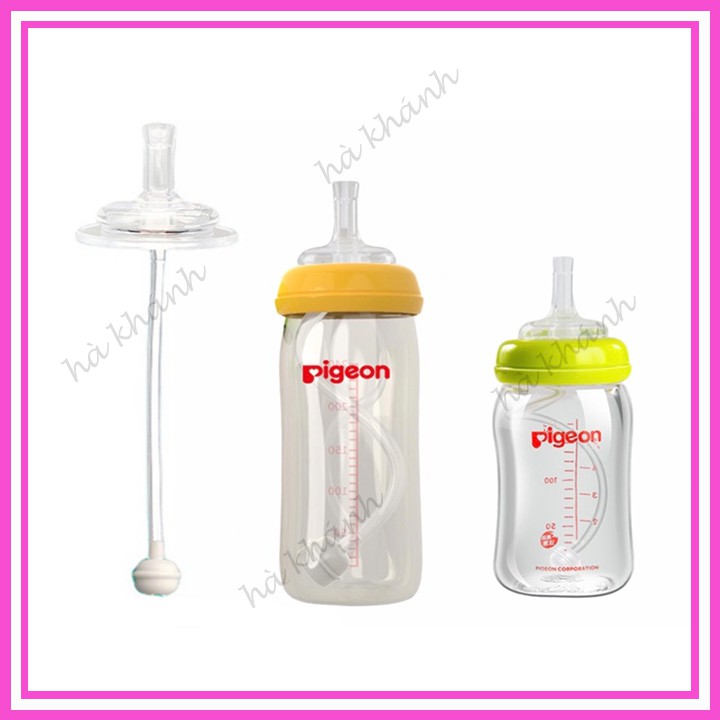 Ống Tập Hút Bình Sữa Cổ Rộng Pigeon , Lansinoh Momma, Moyuum Và Các Bình Cổ Rộng P09