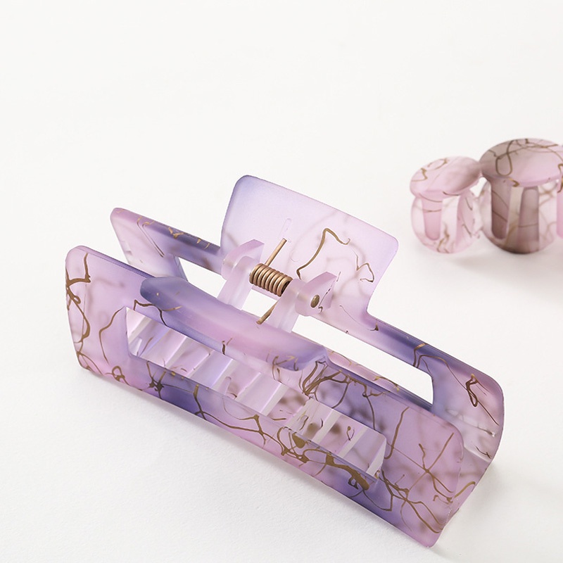 Kẹp tóc càng cua cỡ lớn thiết kế hình học phong cách cổ điển thời trang cho nữ