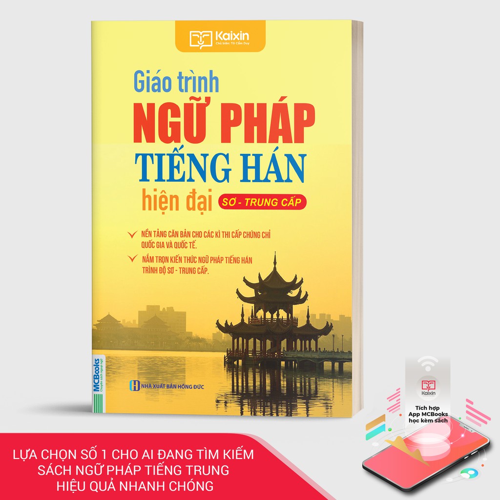 Sách - Giáo trình ngữ pháp tiếng Hán hiện đại - Sơ trung cấp - MCbooks