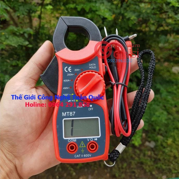 đồng hồ vạn năng kẹp dòng đo dòng điện - đồng hồ ampe kim tặng kèm pin HTP_MT87 ❤️freeship❤️