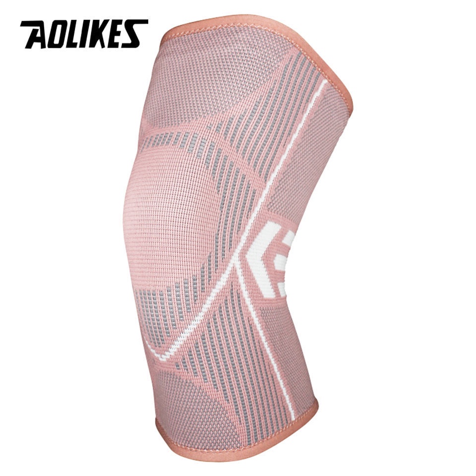 Băng quấn bảo vệ đầu gối AOLIKES dạng nén hỗ trợ đầu gối khi chạy bộ cho nam và nữ (1 chiếc)