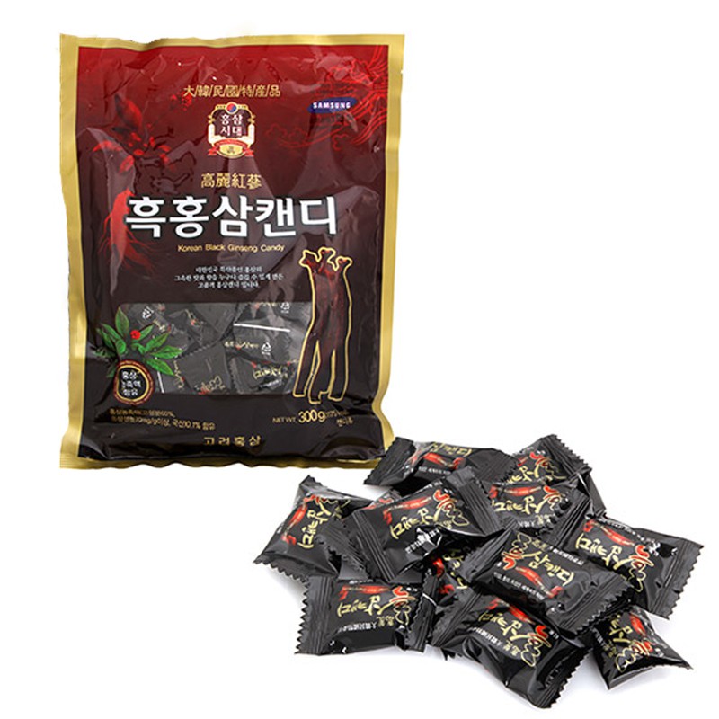 KẸO HẮC SÂM KOREAN BLACK GINSENG CANDY HÀN QUỐC 300 GRAM