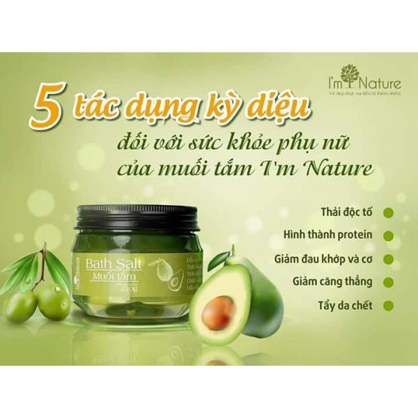 Muối Tắm Thảo Mộc I'm Nature - Muối Tắm Giảm Mụn Lưng, Mụn Body, Viêm Nang Lông 220Gr | BigBuy360 - bigbuy360.vn