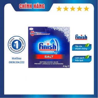 Muối rửa chén bát Finish 4kg/ Muối làm mềm nước Finish loại 4kg