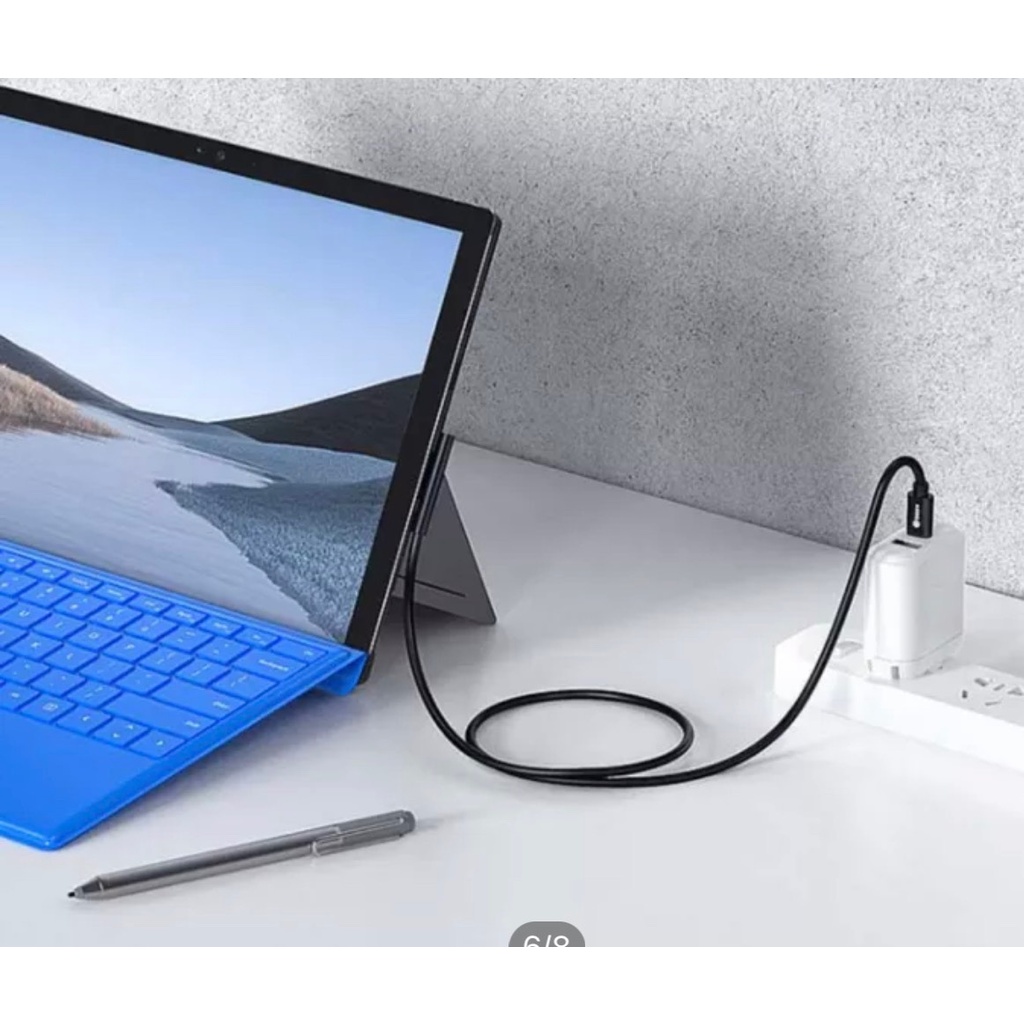Cáp Chuyển Đổi Sạc Nhanh 3A 15V Bộ Nguồn USB Type-C Cho Microsoft Surface Pro 3 4 5 6