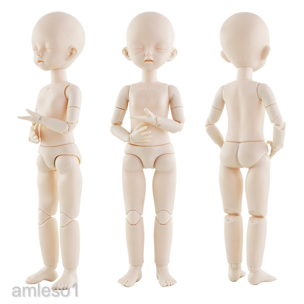 Mắt Ngủ Búp Bê BJD Khớp Nối Da Trắng 1 / 6
