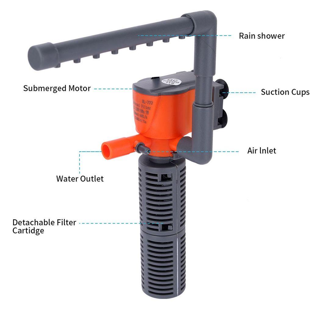 Bộ Lọc Nước Bể Cá Mini 3 Trong 1 3W / 5W