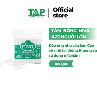 Tăm Bông Mềm Mại Niva  AZ2 Người Lớn 100 Que/Túi