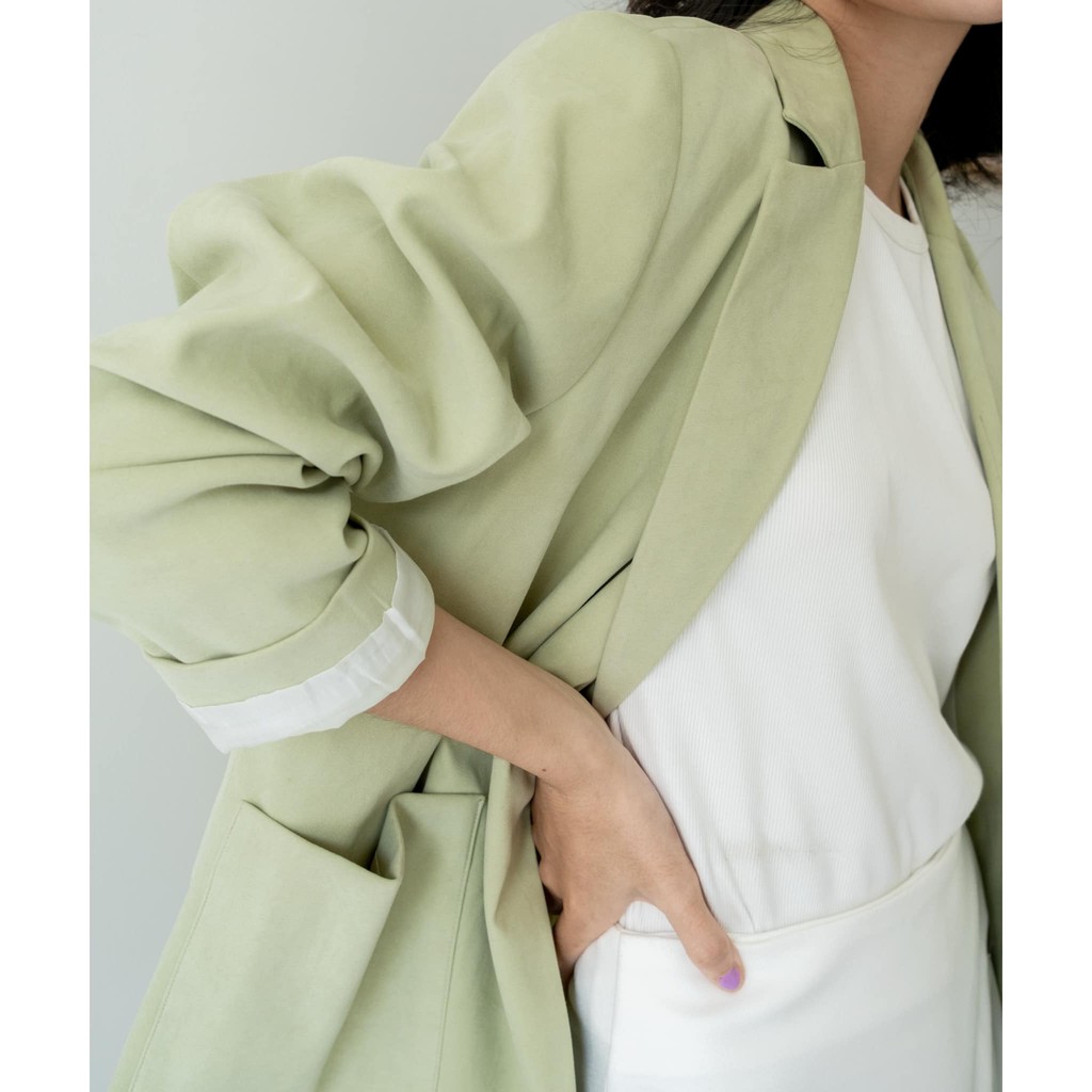 Áo khoác blazer trơn basic LEN clothing 4 màu 8137