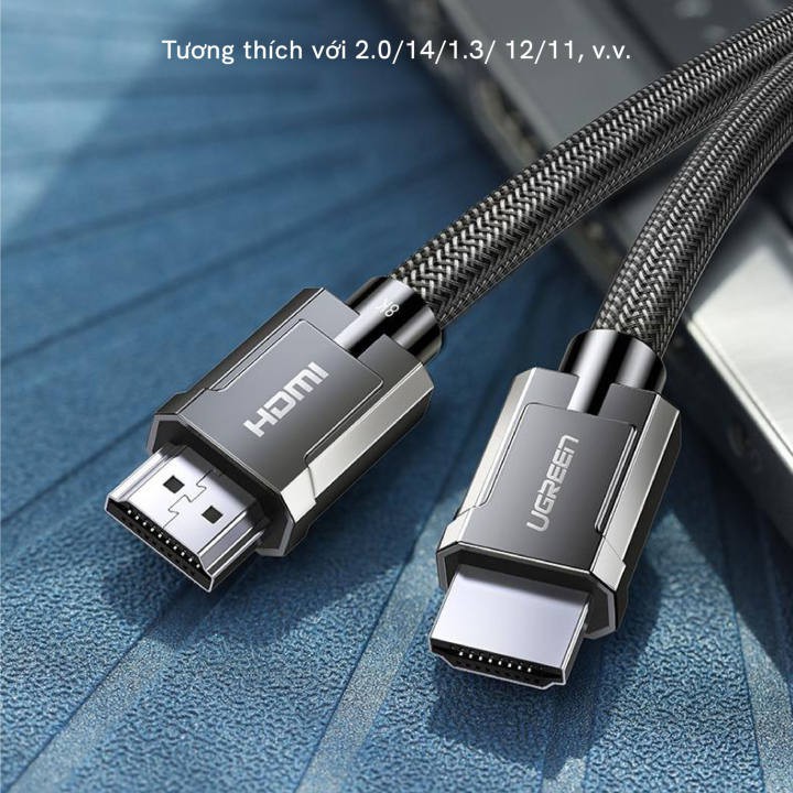 Cáp HDMI 2.0 độ phân giải 4K 60Hz cao cấp dài 1-5m UGREEN HD136 - Hàng phân phối chính hãng - Bảo hành 18 tháng