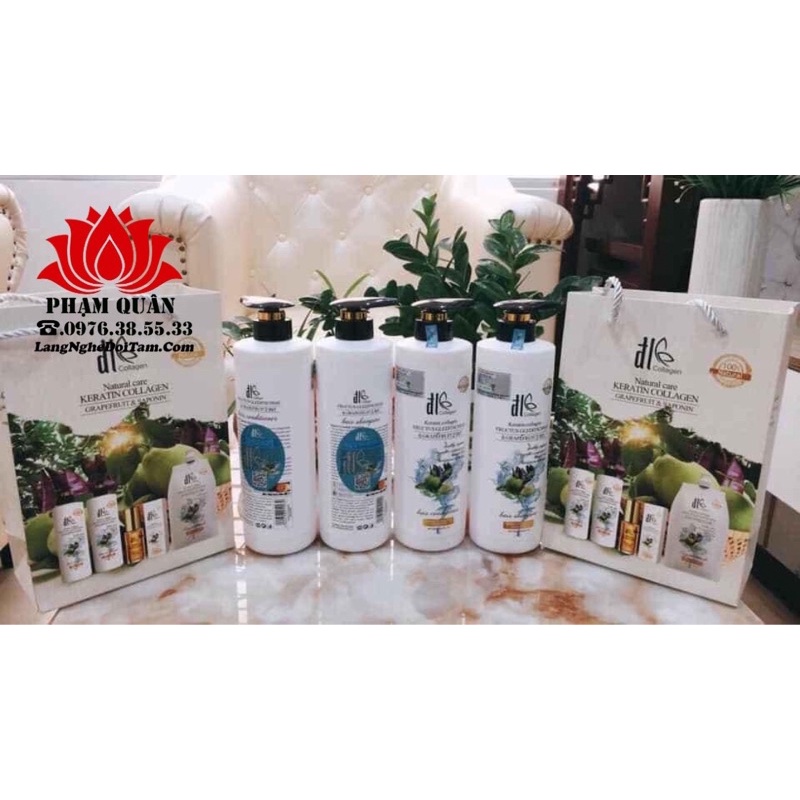 Cặp dầu gội xả Bưởi Bồ Kết 850ml, giảm rụng tóc, phục hồi tóc hư tổn