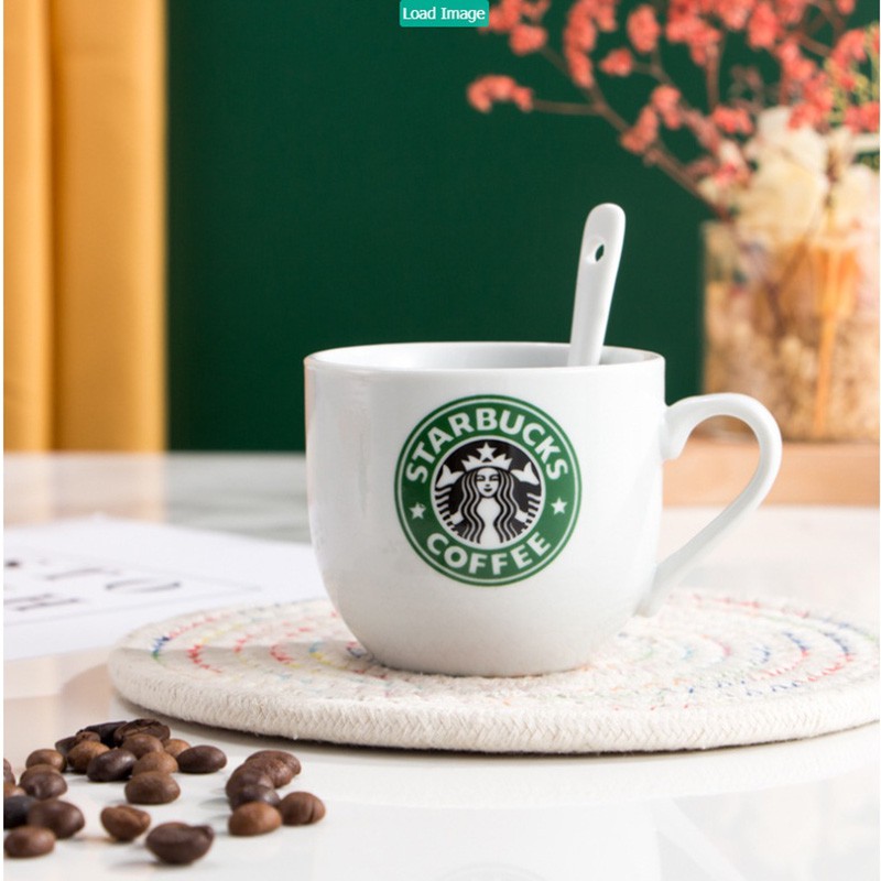 Cốc sứ ly sứ starbucks cao cấp có quai 200ml XIAOMIMI tv25525