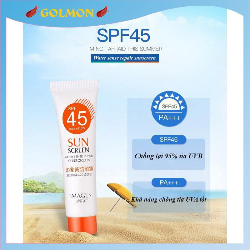 Kem chống nắng dưỡng da Images SPF45 PA+++ 15g kem chống nắng mặt kem chống nắng toàn thân GM-KCN01