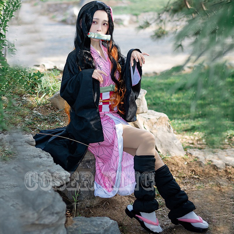Anime Cartoon Demon Slayer Kimetsu no Yaiba Cosplay Costume Adult Tanjirou Zenitsu Kanao Nezuko Giyuu