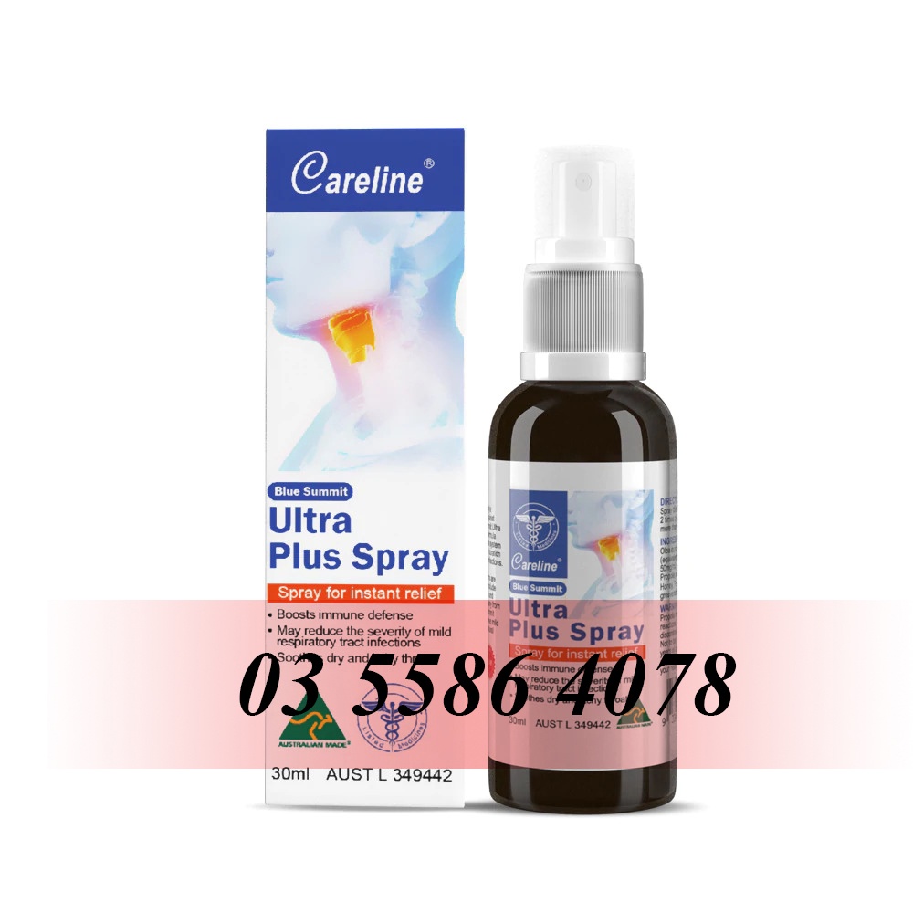 Xịt keo ong Careline FREESHIP Ultra Plus Spray 30ml | Xịt họng Careline - Hàng Úc