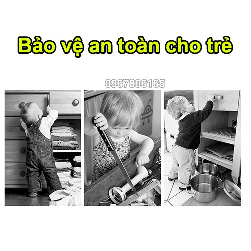 Chốt khoá tủ lạnh, tủ đồ cao cấp hình thú nhiều màu - Loại vỉ tiện lợi