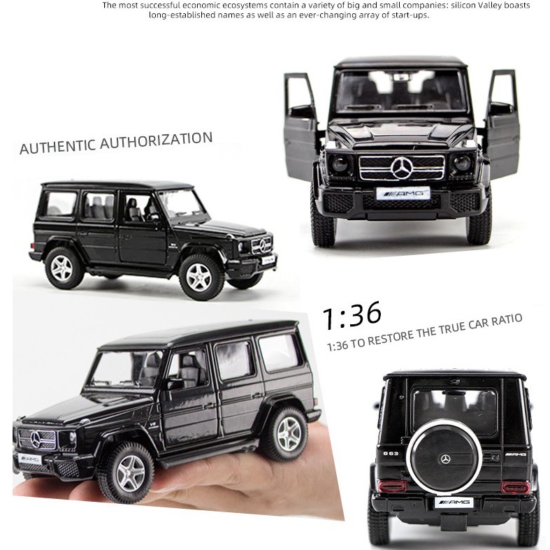 Xe mô hình kim loại cho bé Mercedes-Benz G63 tỷ lệ 1:36