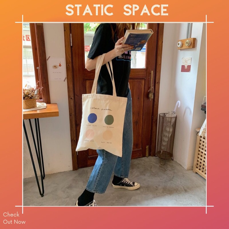 TÚI TOTE BAG VINTAGE - STATIC SPACE