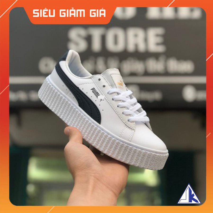 🎁 SOCK 🎁 ♥️ Hot ♥️ Giày thể thao Puma trắng kẻ đen hàng đẹp mẫu hot hit 2020, freeship toàn quốc .. ♥️ 🎁