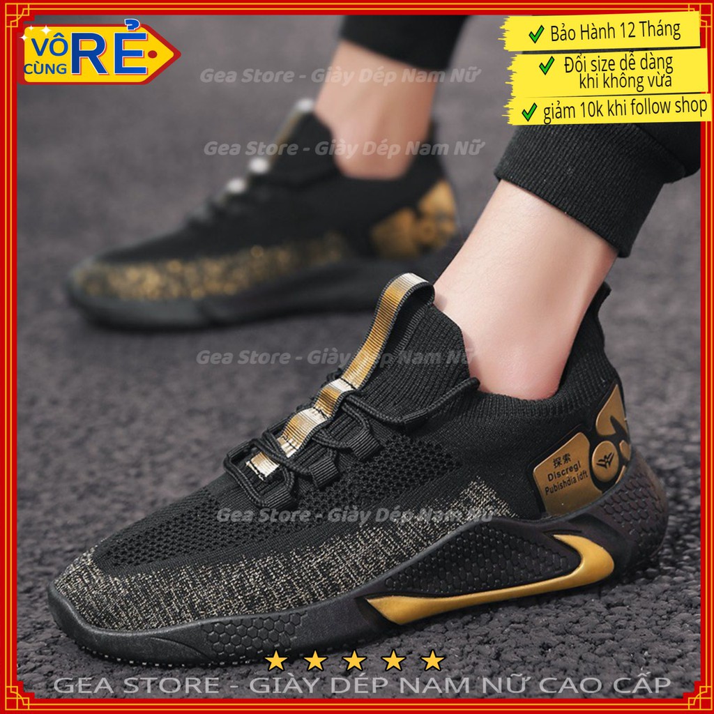 Giày thể thao nam móc xám, vàng Tahugon siêu êm - Giày sneaker nam kiểu dáng sport, tập gym cao cấp  - Mã THGTT04 | BigBuy360 - bigbuy360.vn