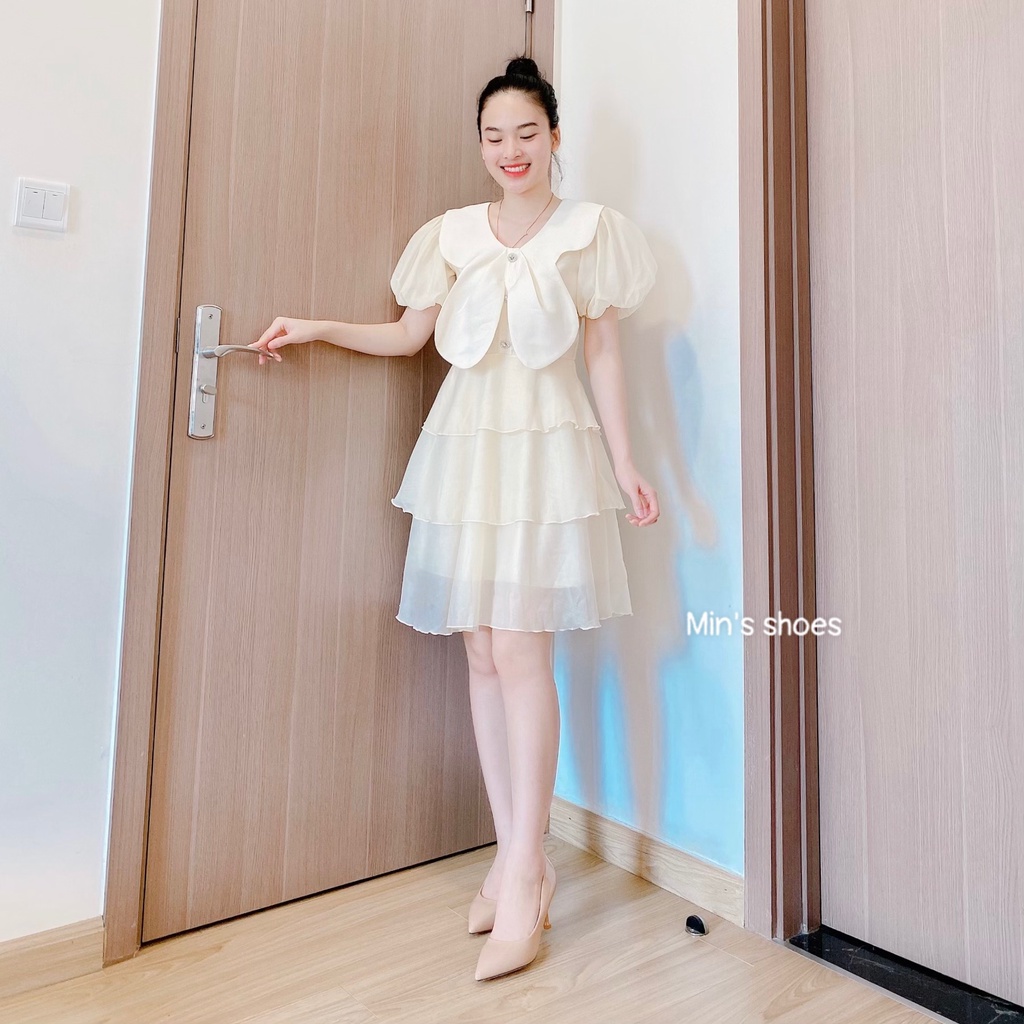 Min's Shoes - Váy Lụa Hàn Công Chúa Tay Bèo 58