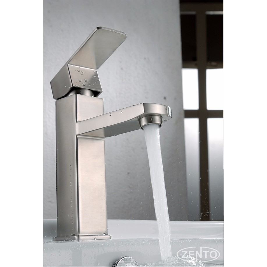 Vòi chậu lavabo nóng lạnh inox 304 Zento SUS3324