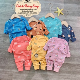 Bộ cotton dài tay cho bé trai/ bé gái
