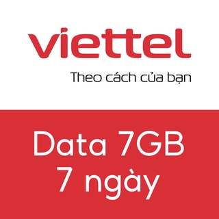 Mua gói Data Viettel 7GB, 7 ngày