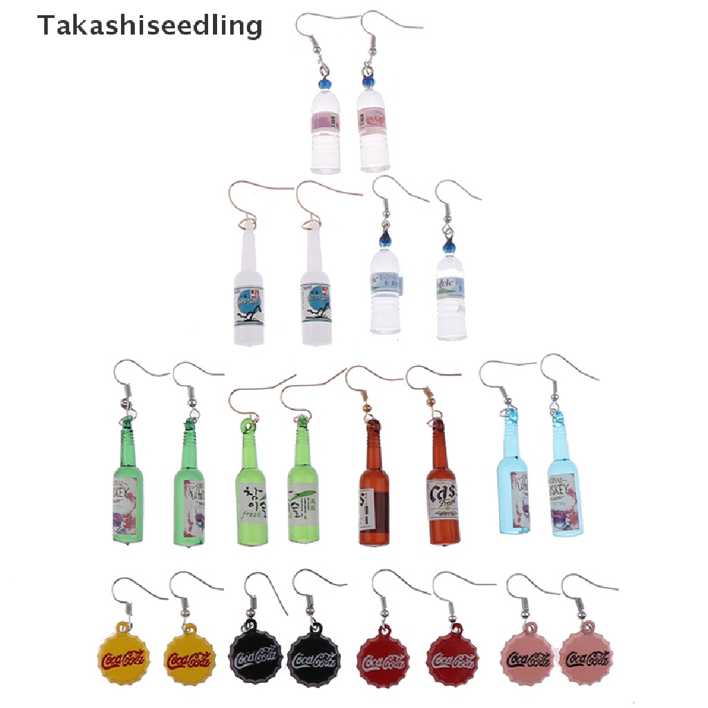 1 Cặp Bông Tai Handmade Hình Chai Bia Độc Đáo