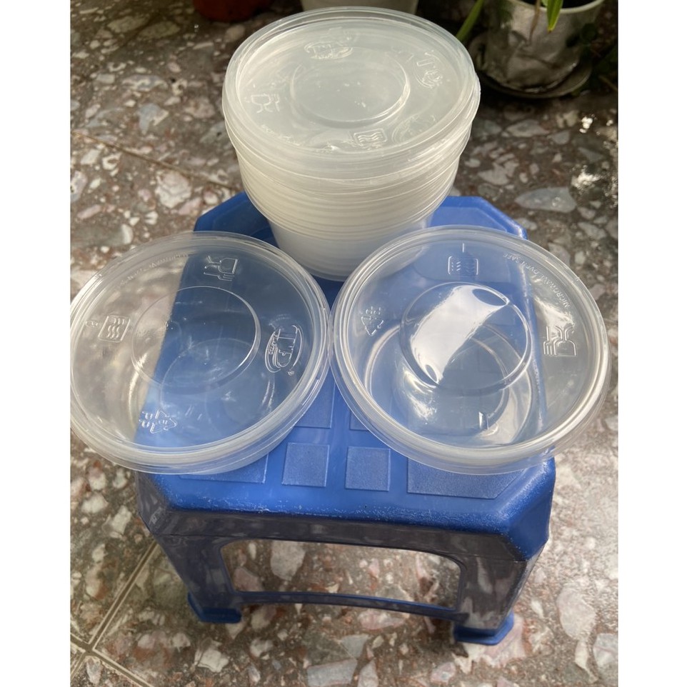 HỘP NHỰA TRÒN PP Tiến Đức CÓ NẮP 350ML-50 cái