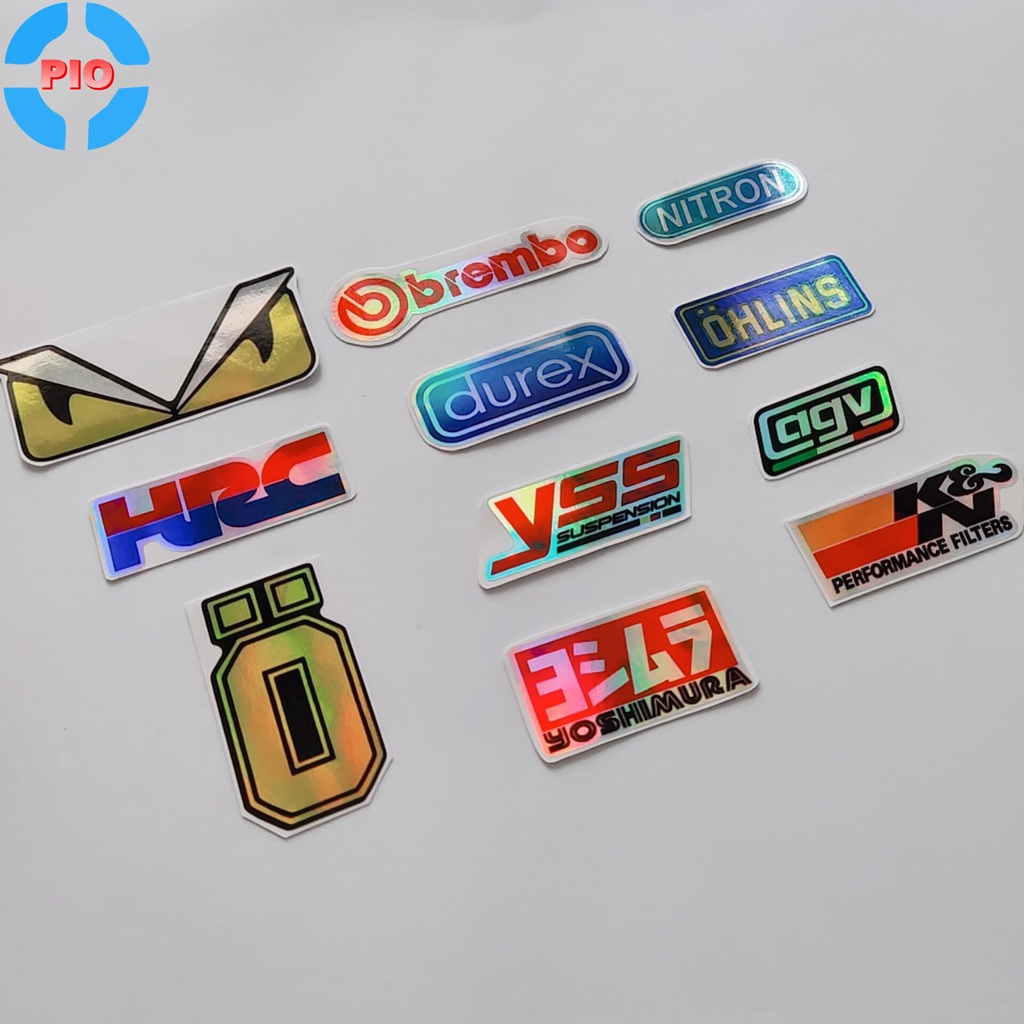 Tem Sticker Decal 7 Màu Phản Quang Dán Xe Máy, Mũ/Nón Bảo Hiểm, Ô Tô Điện Thoại, Laptop Giá Rẻ #1k