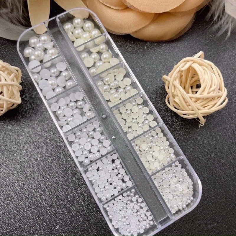 Trai nửa nail, túi ngọc trai mix size- Cheap Nail