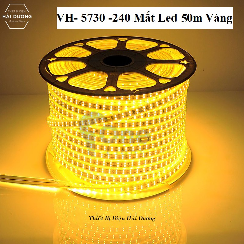 Đèn Led Dây Việt Hàn 2 Hàng VH-2835 ( 156 - 180 mắt led ) / VH-5730 ( 240 mắt led ) Ánh Sáng Trắng - Vàng ( Cuộn 50m )