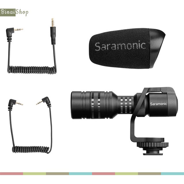 Micro shotgun cho điện thoại smartphone Saramonic Vmic Mini