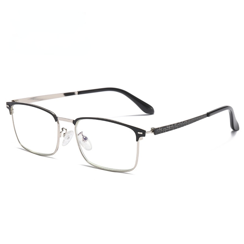 2022 Kính đọc sách chống ánh sáng xanh của nam giới Kính đọc sách thông thường chất lượng cao Khung kim loại