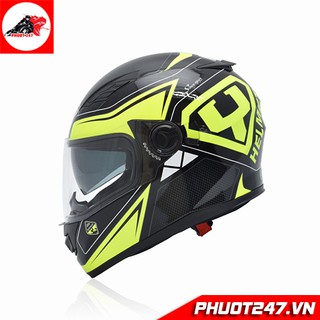 Mũ bảo hiểm fullface Yohe 970 - Đen vàng