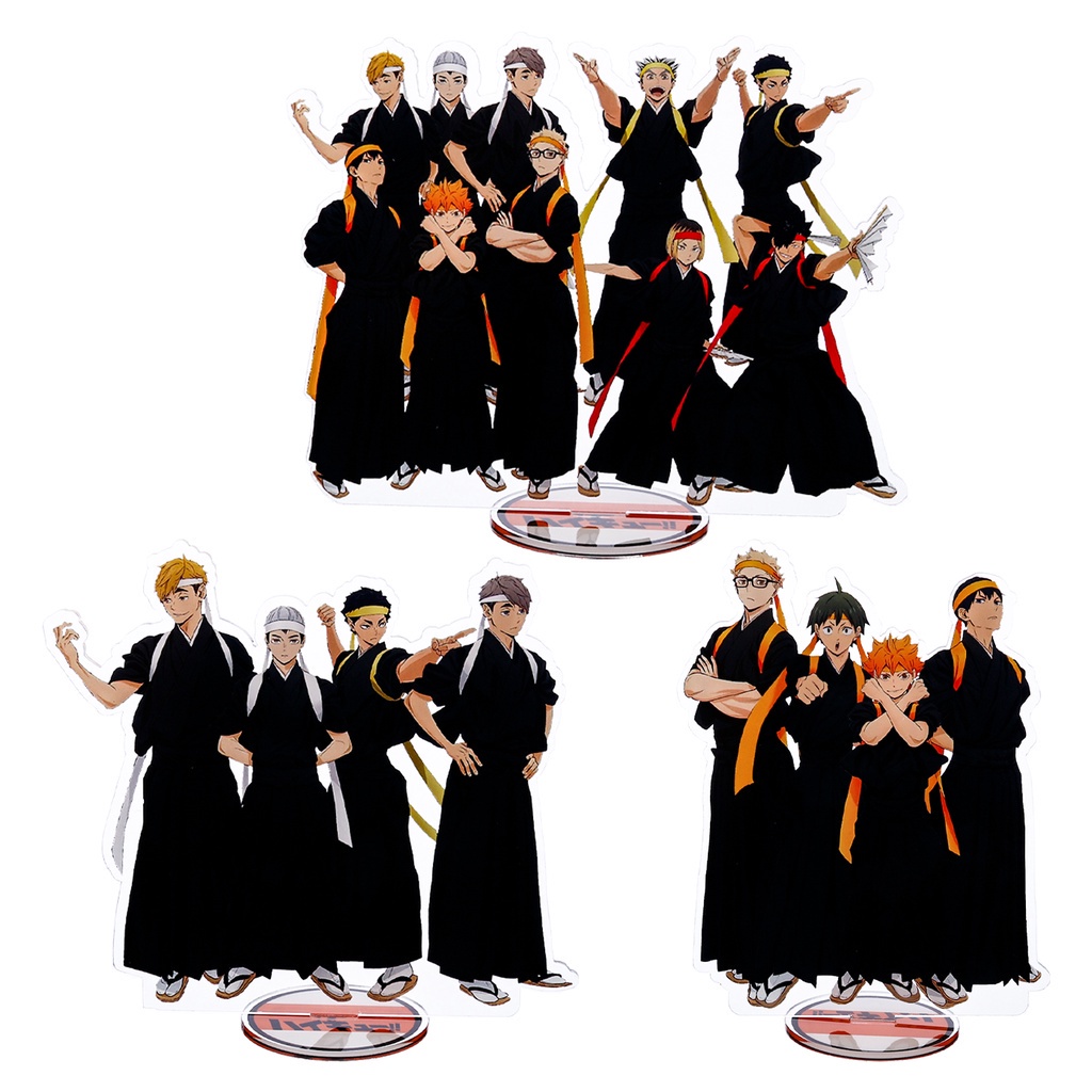 Mô hình các nhân vật trong phim Haikyuu bằng acrylic có giá đỡ để bàn trang trí