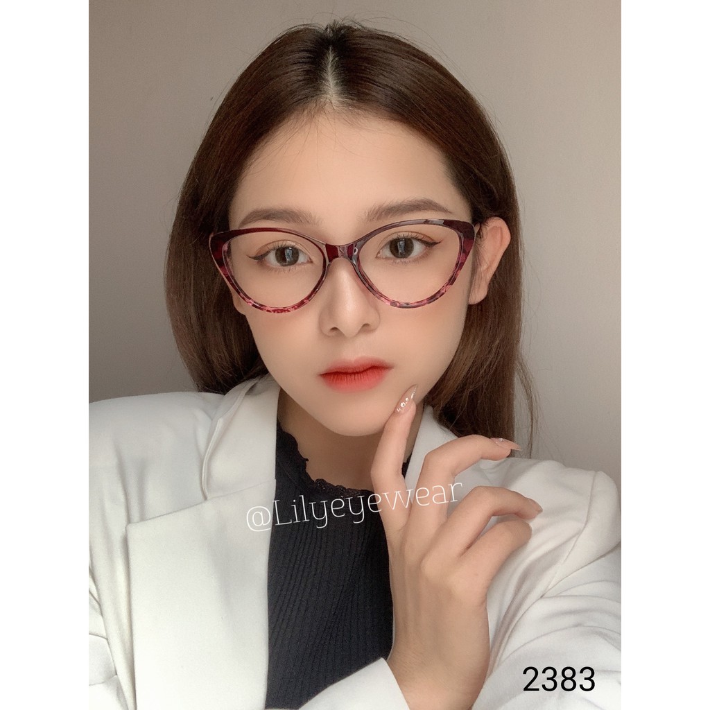Gọng kính mắt mèo nhựa dẻo Lilyeyewear 2383 nhiều màu | BigBuy360 - bigbuy360.vn