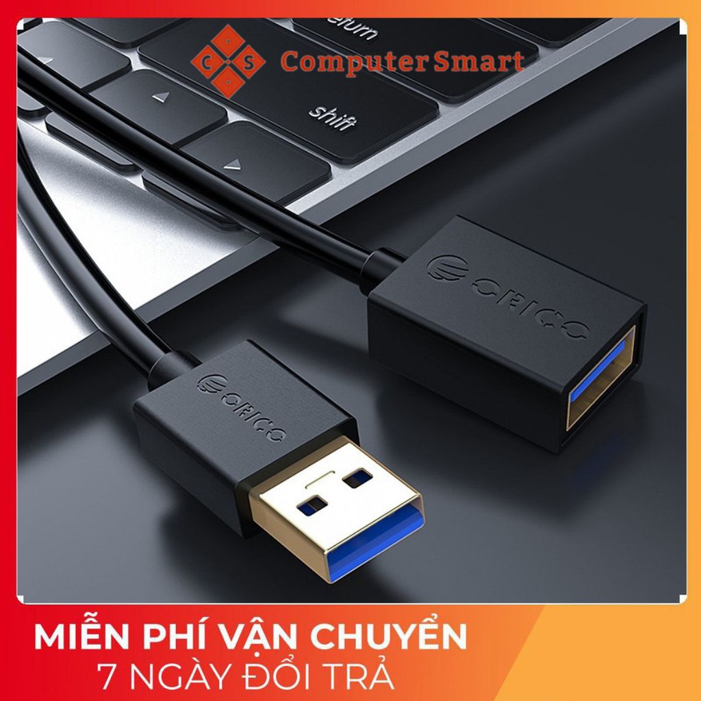 Dây Cáp, Dây cáp nối dài USB 1.5m màu đen chống nhiễu, siêu ổn định